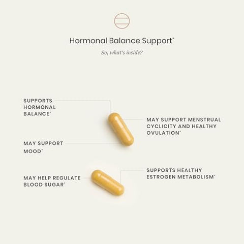 Perelel Hormone Balance Support Womens Inositol Supplement with Berberine Myo and D Chiro Inositol Alpha Lipoic Acid and Dim to Support Female Health Soy Dairy and Gluten Non GMO 120 Capsules