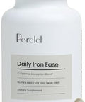 Perelel Daily Iron Ease, 15Mg Iron Supplements With Magnesium, Vitamin C, & Vitamin B12 For Nutrient & Energy Support, Capsules For Women And Men, Soy, Dairy & Gluten , Non Gmo, 30 Pills