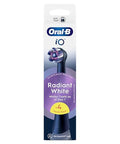 Oral-B Io Series Radiant White Black Original Round Brush Heads Angled Bristles For Deeper Plaque Removal With Polishing Petals For Teeth Whitening 4
