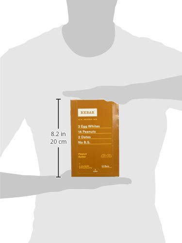 RxBar Peanut Butter Protein Bar, 0.125 Ounce (Pack of 12)
