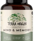 Terra Origin Healthy Mind And Memory Support Supplement Cognitive Memory Matrix Nootropic Cdp Bacopa Ltyrosine Huperzine A Ginko B12 Non Gmo Gluten Dairy 30 Capsules