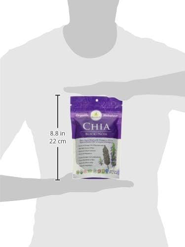 Ecoideas Organic Black Chia Seeds, 227g