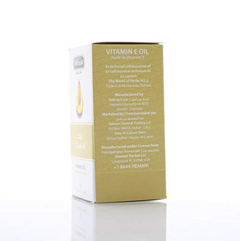 Hemani Vitamin E Oil 30Ml (1 Fl Oz) 100% Edible Oil Essential Fatty Acid Dietary Supplement