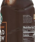Starbucks Cold Brew Coffee, Vanilla Sweet Cream, 40 Fl Oz Bottle, Naturally Flavored, Colombian Blend, Iced Coffee Drink