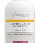 Integrative Therapeutics Liquid Calcium Magnesium Liquid Supplement that Supports Bone Health* Includes Vitamin D3 and a Magnesium Complex GlutenFree and DairyFree Berry 16 oz (32 Servings)