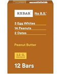 RXBAR Protein Bars, 12g Protein, Gluten Free Snacks, Snack Bars, Peanut Butter, 22oz Box (12 Count)