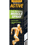 Tiger Balm Active Muscle Spray 2.53 Fl. Oz. Tiger Balm Muscle Rub Spray Analgesic For Back Discomfort & More Relieving For Soreness
