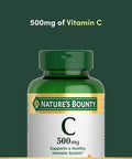 Nature'S Bounty Vitamin C, Supports A Healthy Immune System, Vitamin Supplement, 500Mg, 250 Tablets