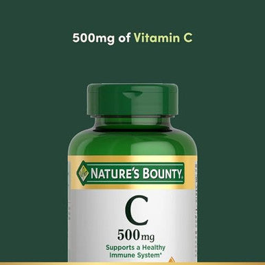 Nature'S Bounty Vitamin C, Supports A Healthy Immune System, Vitamin Supplement, 500Mg, 250 Tablets