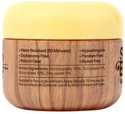 Sun Bum Spf 50 Clear Face Sunscreen With Zinc Oxide Broad Spectrum Moisturizing Facial Sunblock With Vitamin E Hawaii 104 Act Compliant (Octinoxate & Oxybenzone ) Travel Friendly 1 Oz