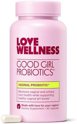 Love Wellness Good Girl Probiotics Women s Vaginal Health and pH Balance Supplement 9 Strain Probiotic for Urinary Tract Yeast Odor and Immune Support Gluten Free