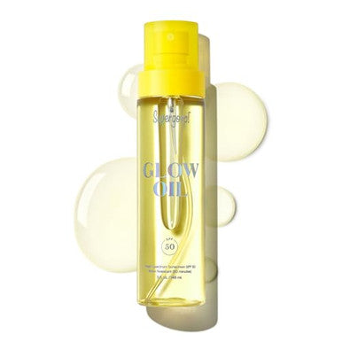 Supergoop Glow Oil - 5 fl oz - SPF 50 PA++++ Vitamin E Body Oil + Broad Spectrum Sunscreen Protection - With Marigold Meadowfoam & Grape Seed Extracts