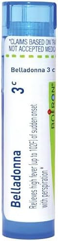 Boiron Belladonna 3C For High Fever Of Sudden Onset With Perspiration 80 Pellets
