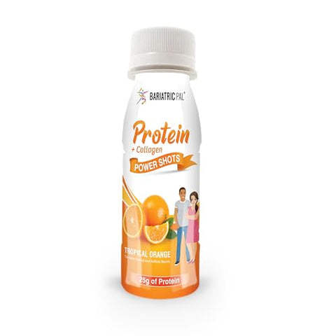 Bariatricpal Readytodrink 25G Whey Protein & Collagen Power Shots Tropical Orange (24 Bottles)