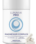 Lunakai Pro Usa Made 7-In-1 Magnesium Complex For Women & Men - 405Mg Blend With B6 P-5-P For Daily Muscle Sleep Stress & Energy Support Non-Gmo 60Ct