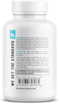 Swolverine Coq10 100Mg Antioxidant For Heart Health Supports Cellular Energy 30 Count Softgels Nongmo