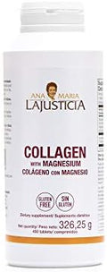 2 Pack Ana Maria LaJusticia Collagen with Magnesium 450 Tabs Rejuvenate Your Skin Strengthen Your Nervous System Keep Bones and Teeth in Good Condition Spain