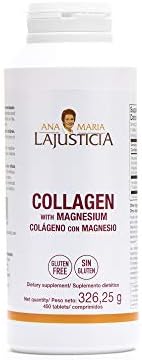 2 Pack Ana Maria LaJusticia Collagen with Magnesium 450 Tabs Rejuvenate Your Skin Strengthen Your Nervous System Keep Bones and Teeth in Good Condition Spain