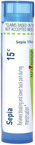 Boiron Sepia 15C For Bloating & Lower Back Pain During Menstruation 80 Pellets