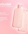Monday Haircare Volume Shampoo + Conditioner Set (2 Pack) 27Oz Each For Thin Fine And Oily Hair Made From Coconut Oil Ginger Extract & Vitamin E 100% Recyclable Bottles