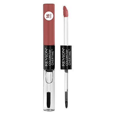 Revlon Liquid Lipstick With Clear Lip Gloss Colorstay Overtime Lipcolor Dual Ended With Vitamin E 360 Endless Spice 0.07 Oz