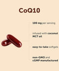 Micro Ingredients Coq10 100 Mg Per Serving 240 Softgels Coenzyme Q10 (Ubiquinone) Supplement Made With Mct Oil Non-Gmo Gluten Free