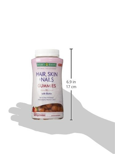 Nature's Bounty Optimal Solutions Hair Skin & Nails Gummies With Biotin