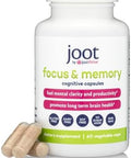 Just Thrive Focus & Memory Capsules â€“ Nootropic Brain Supplement For Clarity Concentration Memory Support & Energy â€“ Citicoline Lionâ€™S Mane Vitamins B12 & D3