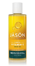 Jason Skin Oil Vitamin E 5000 Iu All Over Body Nourishment 4 Oz & Now Solutions Grapeseed Oil Skin Care For Sensitive Skin Light Silky Moisturizer For All Skin Types 16-Ounce