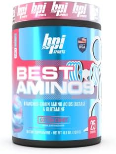 Bpi Sports Best Aminos Bcaa Powder Post Workout & Glutamine Recovery Drink With Branched Chain Amino Acids For Hydration & Recovery For Men & Women Arctic Ice 25 Servings