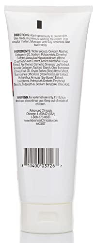 Advanced Clinicals Crepey Skin Care Treatment Body Lotion Crepe Skin Wrinkle Eraser Moisturizer Collagen Cream Vitamin E Cream Arnica Bruise Cream W/Horse Chestnut Fragrance 8 Fl Oz