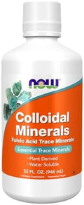 Now Foods Supplements, Colloidal Minerals Liquid, Plant Derived, Essential Trace Minerals, 32-Ounce