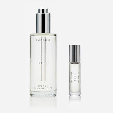 Lake & Skye 11 11 Body Oil 3.4 Fl Oz (100 Ml) Hydrating With Vitamin E & Sweet Almond Oil - Sheer & Uplifting Scent
