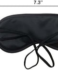 Medsuo Comfortable Soft Sleep Eye Masks Shade Cover Lightweight Sleeping Blindfold For Men And Women Suitable For Travel Sleep Or Party Supplies (Black) 3Pcs