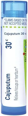 Boiron Cajuputum 30C For Homeopathic Medicine Hiccups Or Heartburn 80 Pellets