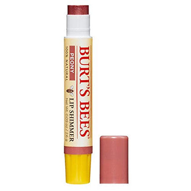 Burt'S Bees Lip Balm Moisturizing Lip Shimmer For Women For All Day Hydration With Vitamin E & Coconut Oil 100% Natural Peony 0.09 Ounce