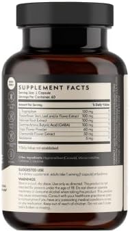 Terra Origin Healthy Sleep & Wake Natural Sleep Aid Supplement For Adults Restful And Awake Refreshed Gaba Ltryptophan Melatonin Chamomile Valerian Passionflower 60 Capsules