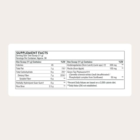 Thorne - Fibermend - Prebiotic Fiber Powder To Help Maintain Regularity And Balanced Gi Flora 11.6 Oz