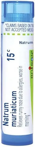 Boiron Natrum Muriaticum 15C For Runny Nose Due To Allergies 80 Pellets