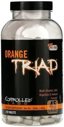 Controlled Labs Orange Triad Daily Multivitamin Iron Sports Supplement For Workout Digestion Immune And Joints 30 Serv Tablets (180 Count (Pack Of 1))