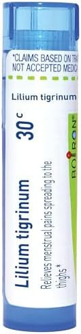 Boiron Lilium Tigrinum 30C For Menstrual Pains Spreading To The Thighs 80 Pellets