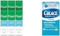 Fleet Laxative Saline Enema 7.8 Fl Oz (Pack Of 6) & Colace Clear Stool Softener Soft Gel Capsules Constipation Relief 50Mg Docusate Sodium Doctor Recommended 28Ct Bundle