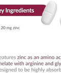 Bariatric Advantage Non Chewable Zinc Chelate, Highly Absorbable 20 Mg Zinc Arginine And Zinc Glycine Tablets For Bariatric Surgery Patients - 180 Tablets