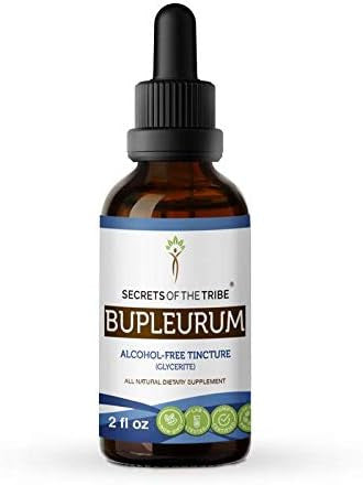 Secrets of the Tribe Bupleurum Alcohol-Free Liquid Extract, Bupleurum (Bupleurum Chinense) Dried Root Tincture Supplement (2 FL OZ)