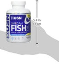 USN Supplements Omega-3 Fish Oil Softgel Capsules, 220 Count