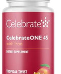 Celebrateone 45 Chewable Multivitamin With Iron & Balance Probiotic Bundle Bariatric Vitamins For Post-Gastric Bypass & Sleeve Gastrectomy Nutritional & Digestive Support