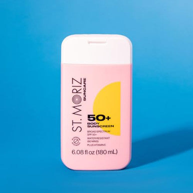 St Moriz Suncare Spf 50+ Body Sunscreen - Broad Spectrum Protection Spf 50+ Water Resistant Sunscreen Moisturizing Lotion + Vitamin E - Oxybenzone & Octinoxate - Vegan - Cruelty (6.08 Fl Oz)