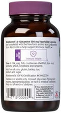 Bluebonnet Nutrition Lglutamine 500Mg Supports Immune Function Nitrogen Transporter Soy & Gluten Nongmo Kosher Vegan 50 Vegetable Capsules White 50 Count