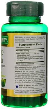 Nature's Bounty Ginkgo Biloba Double Strength 120 Mg 100 Capsules Pack Of 2
