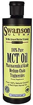 Swanson 100% Pure Mct Oil Pharmaceutical Grade 16 fl Ounce (1 pt) (473 ml) Liquid